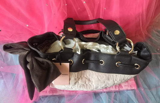 Juicy Couture Vintage Dreams Daydreamer Tote – Dusty Blush & Chocolate 🌸