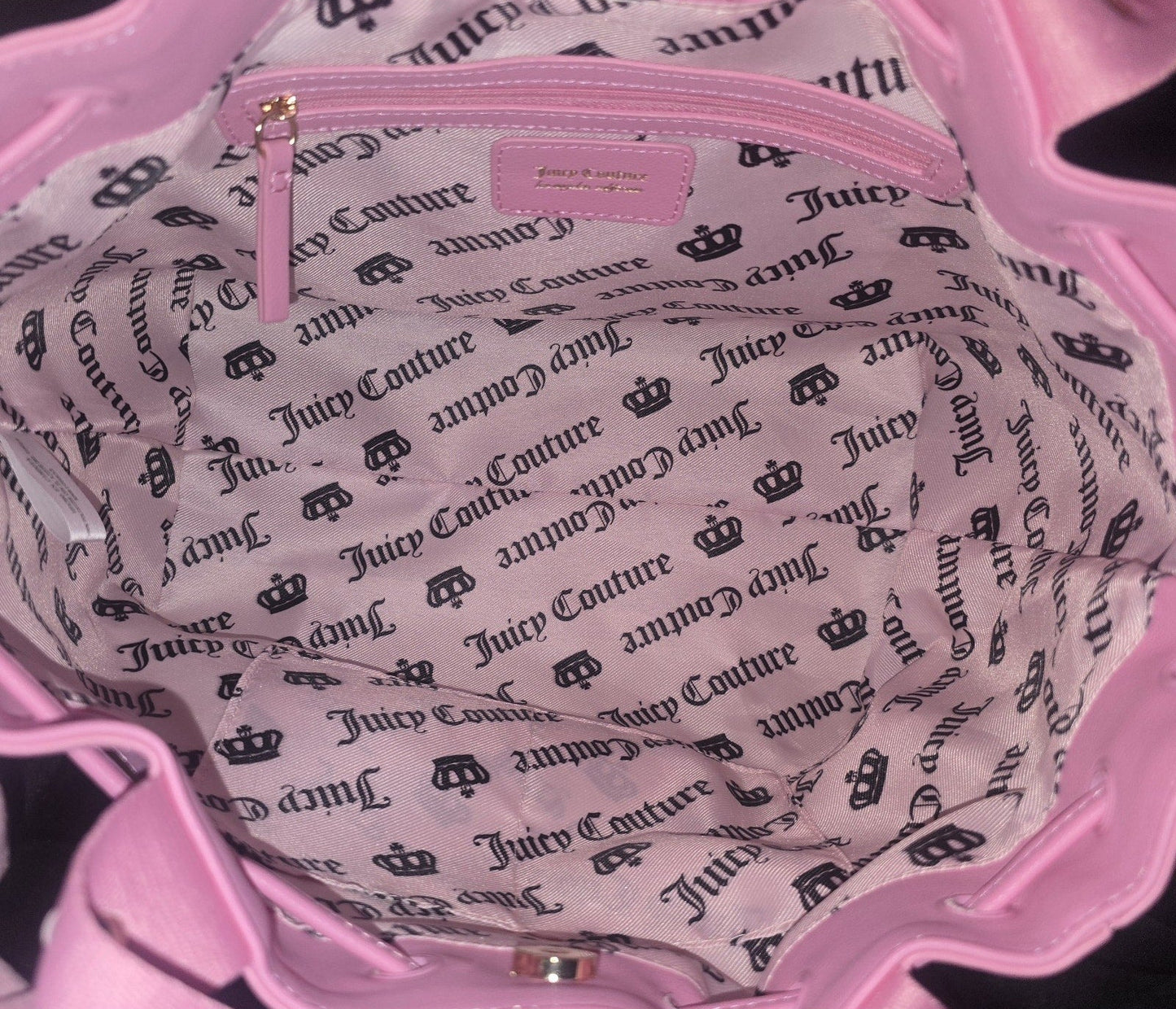 Juicy Couture Retro Cherry Daydreamer Tote Yellow Iris Multi Large Velour Y2K Cherry Shoulder Bag NWT