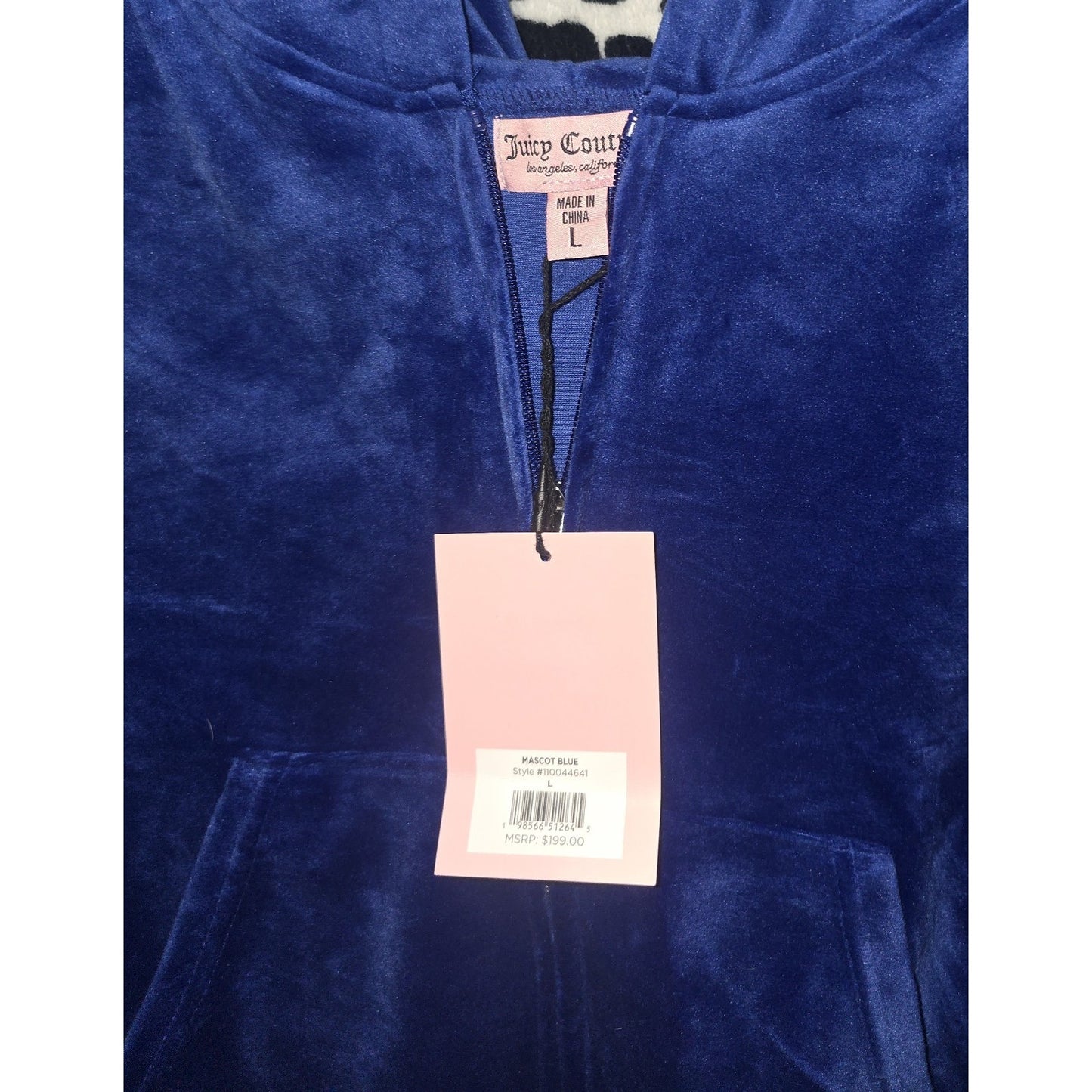 Juicy Couture OG Bling Velour Tracksuit Set – Blue Mascot, Size Large (Rare, NWT)💙