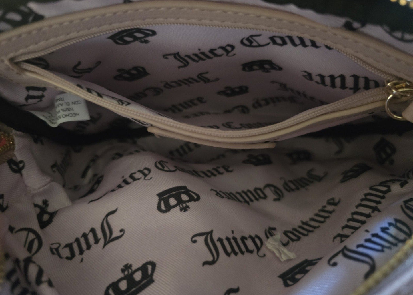 Juicy Couture Haunted Couture Pink Skull Double Zip Crossbody with Skull Pouch 💀