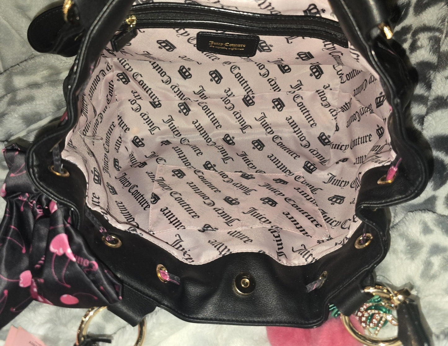 Juicy Couture Cherry Daydreamer Tote & Pink Cherry Wallet Set – Viral Rare (NWT) 🍒