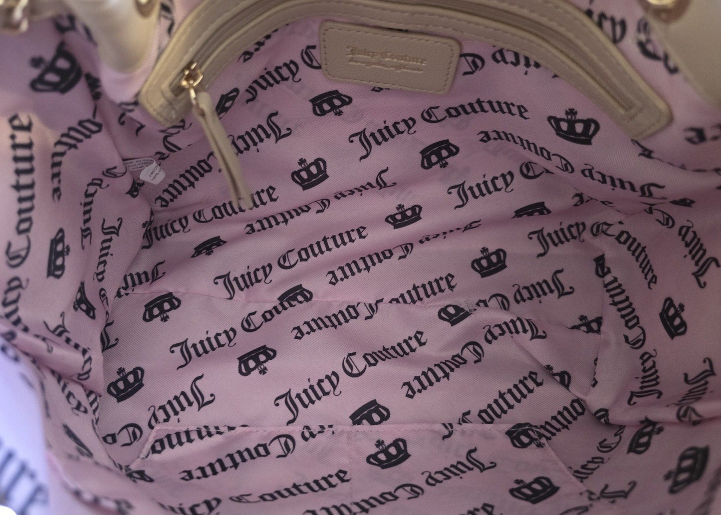 Juicy Couture Fashion Icon Bucket Bag Sandstone Beige NWT Viral Limited Edition