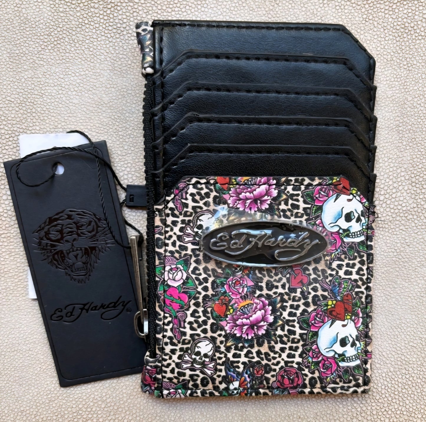 Ed Hardy Leopard Card Case