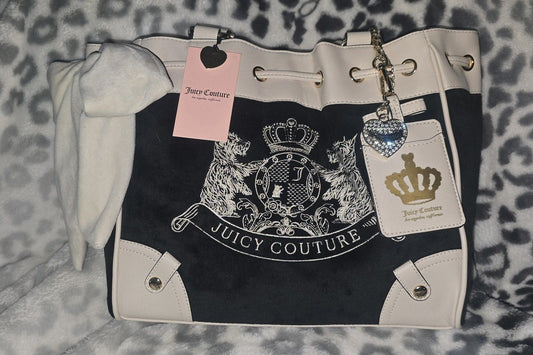 Juicy Couture Classic Scottie Daydreamer Tote – Black Liquorice (NWT, Viral) 🖤