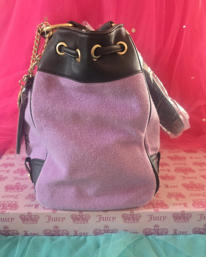 Juicy Couture Lover's Club Daydreamer Tote – Violet Tulle & Chocolate 💜