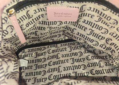 Juicy Couture Pink Leopard Warm Up Tote With Matching Heart Shaped Wallet