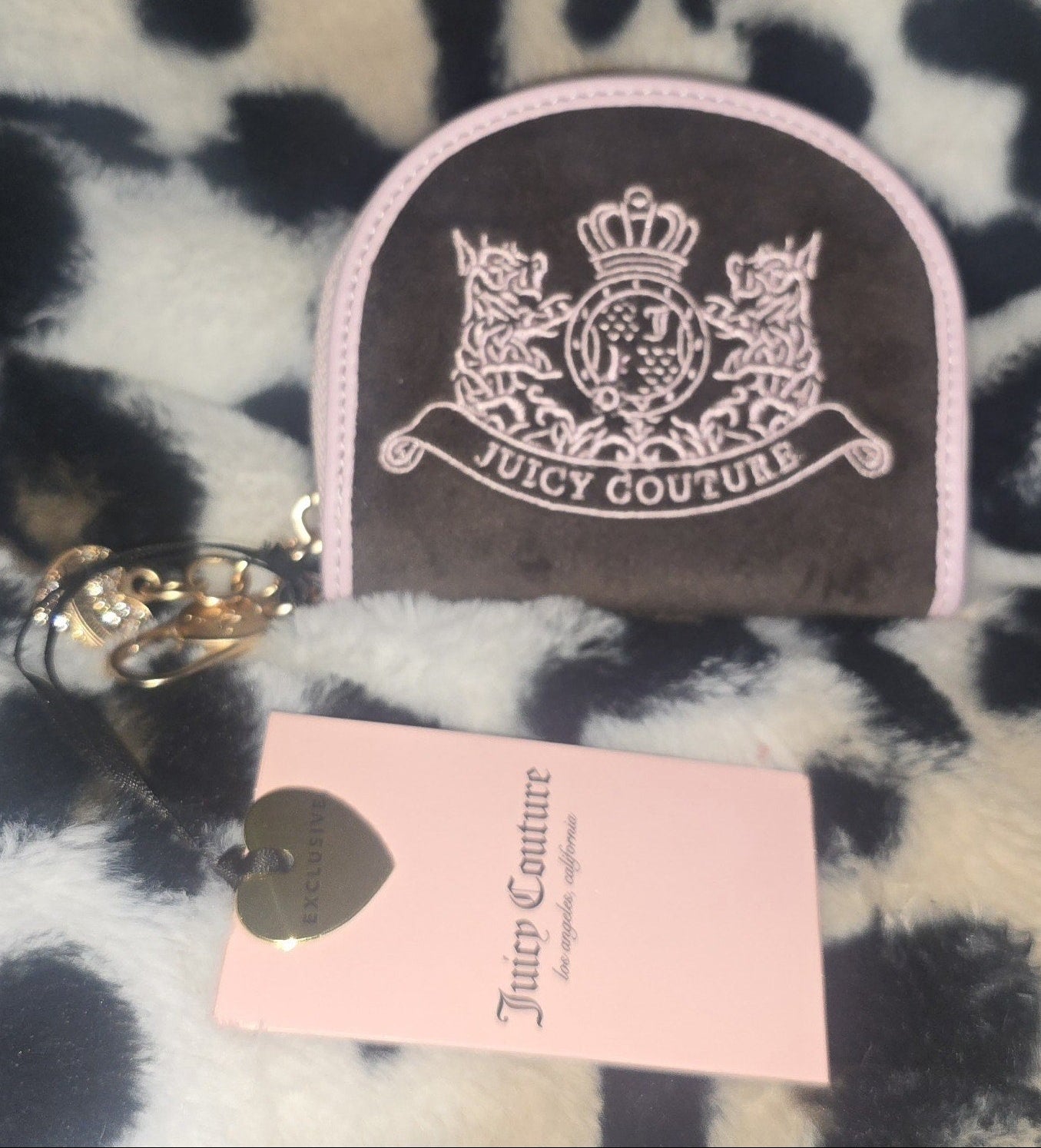 Juicy Couture Classic Scottie Dogs Satchel & Wallet Set Crossbody NWT Viral Rare
