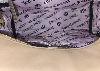 Juicy Couture Pecan Romance Satchel & Matching Wallet – Leather Bow Charm 👜