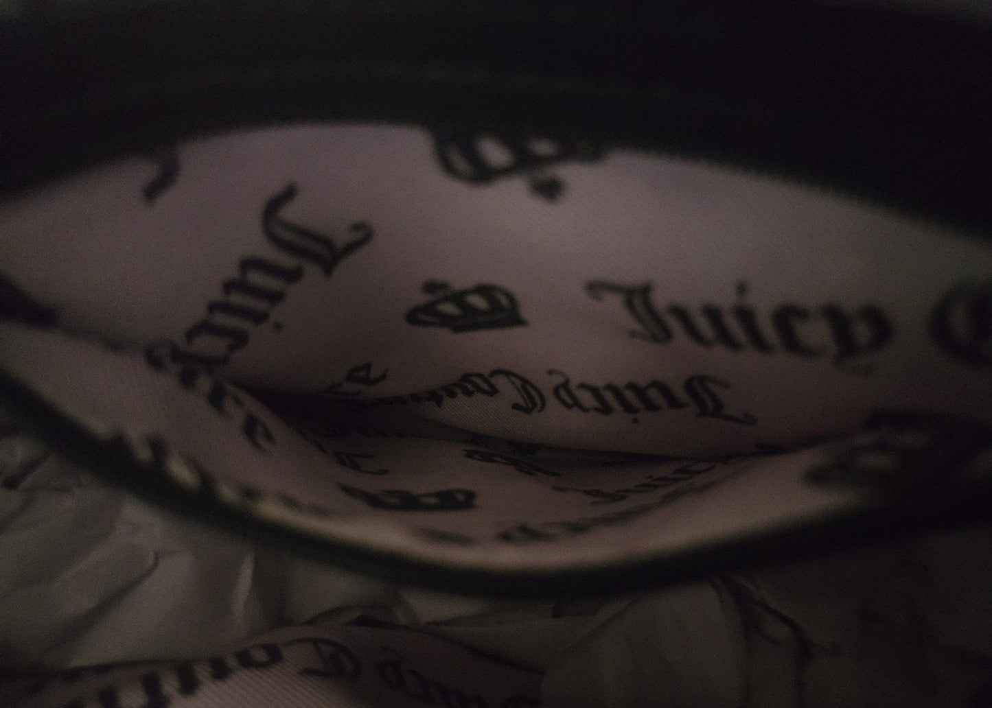 Juicy Couture Haunted Couture Double Zip Leather Crossbody – Black Spider Web 🕸️