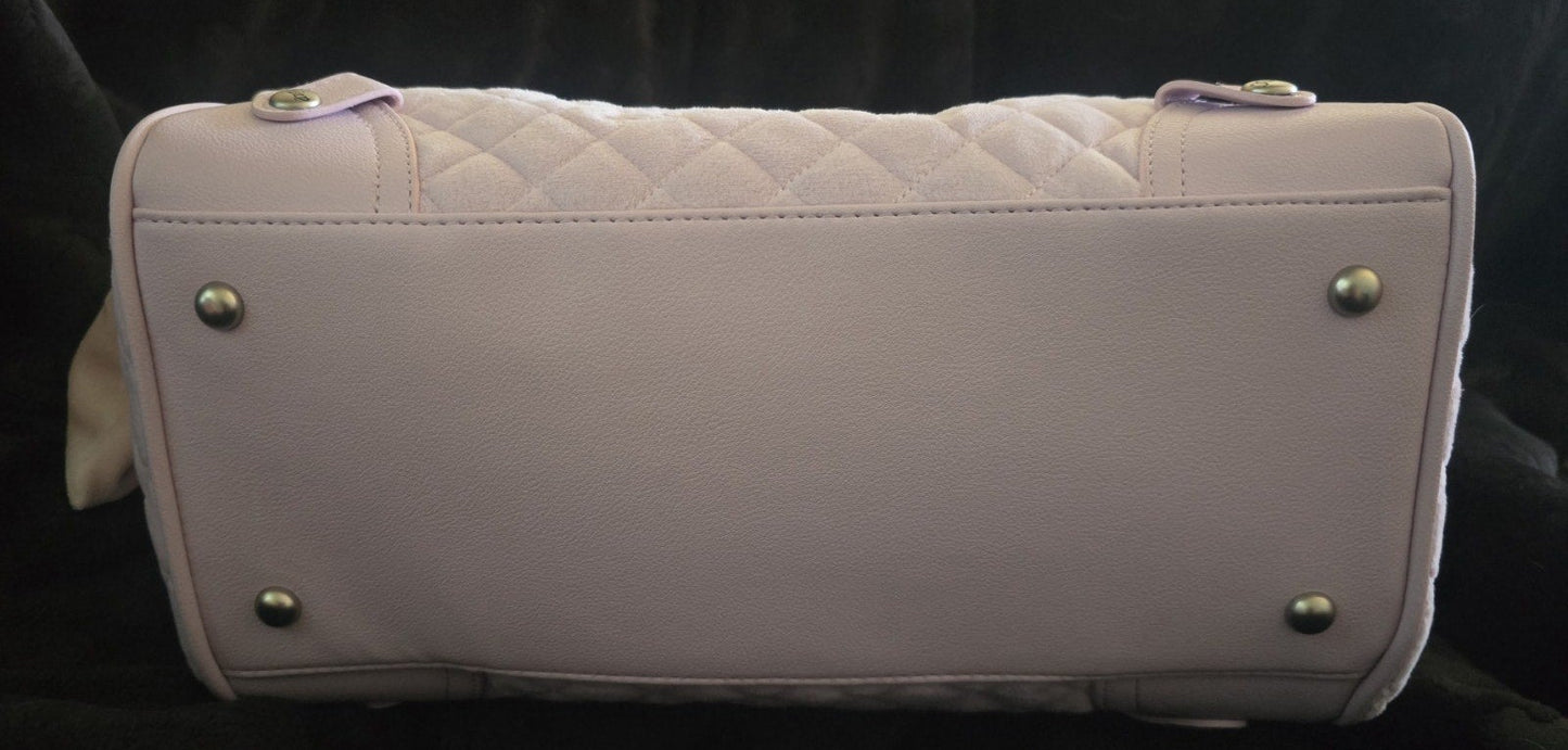 Juicy Couture Juicy Tale Daydreamer Tote Lilac Mist Large Velour Y2K Shoulder Bag NWT