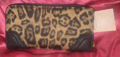 Juicy Couture Leopard Romance Satchel & Matching Large Wallet Set – Bow Charm 🐆