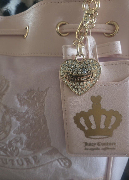 Juicy Couture Classic Scottie Dogs Daydreamer Tote Lilac Mist Large Velour Y2K Shoulder Bag NWT