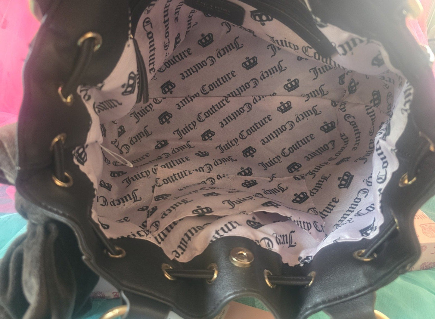 Juicy Couture Lover's Club Daydreamer Tote – Violet Tulle & Chocolate 💜