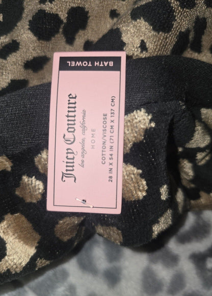 Juicy Couture Black Leopard Bathroom Glow‑Up Set