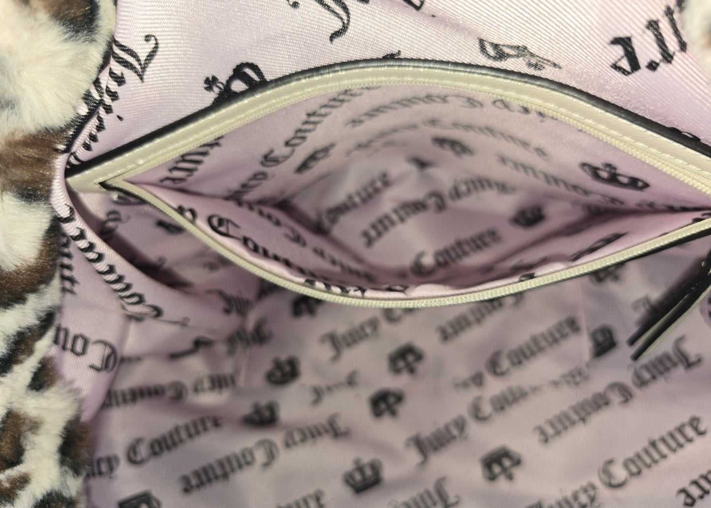 Juicy Couture Snow Leopard Tote With Charm Large Viral Cheetah NWT