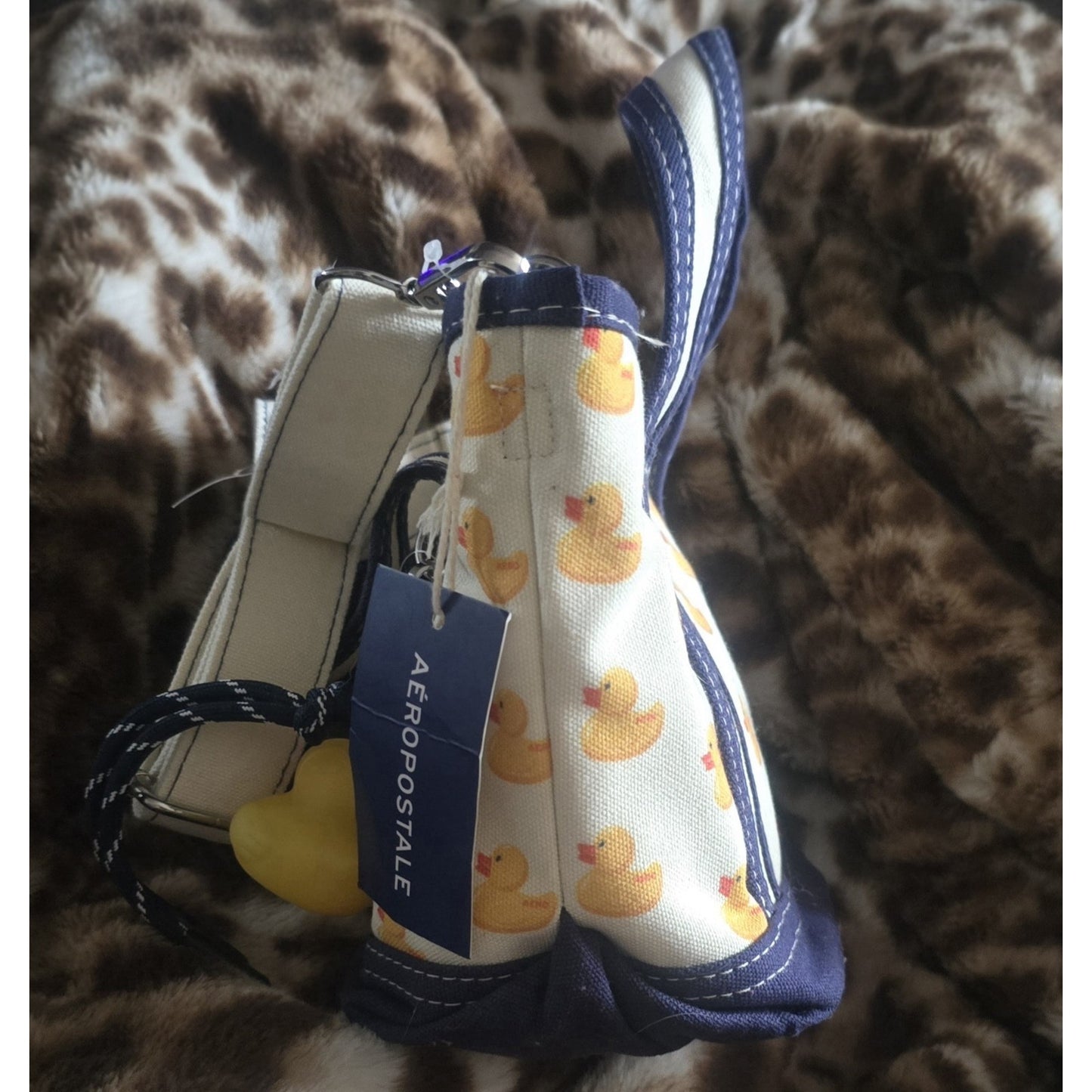 Aeropostale Rubber Duckie Canvas Tote NWT Viral