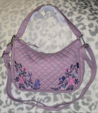 Vera Bradley Disney's Beauty & the Beast Floral Embroidered Quilted Shoulder Bag