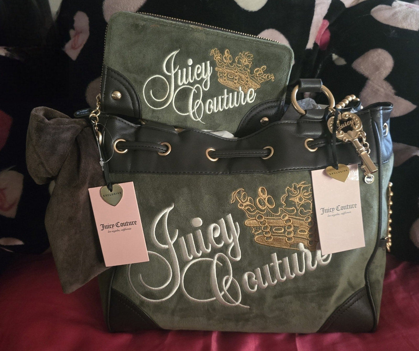 Juicy Couture Key To Juicy Daydreamer Tote & Wallet Set – Super Greens