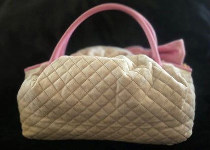 Juicy Couture Juicy Tale Bowler Bag Sandstone & Pink New Viral Limited Edition