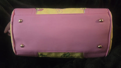 Juicy Couture Retro Cherry Daydreamer Tote Yellow Iris Multi Large Velour Y2K Cherry Shoulder Bag NWT