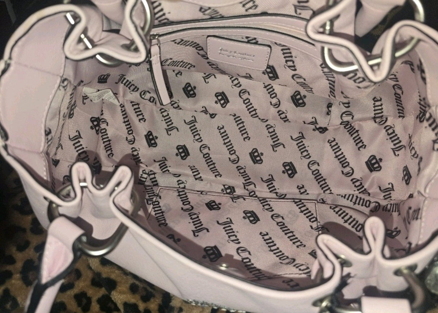 Juicy Couture Crown Satchel – Chiffon Pink Shoulder Bag