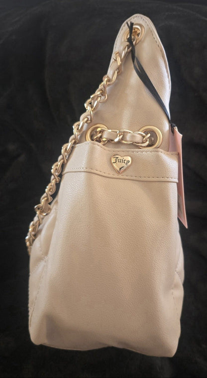 Juicy Couture Fashion Icon Bucket Bag Sandstone Beige NWT Viral Limited Edition
