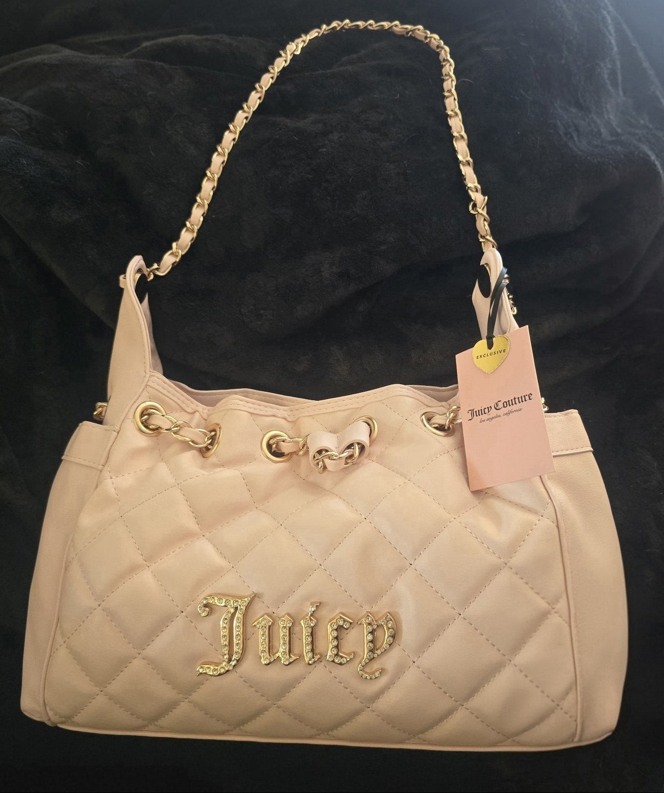 Juicy Couture Fashion Icon Bucket Bag In Powder Blush Pink NWT Viral Limited