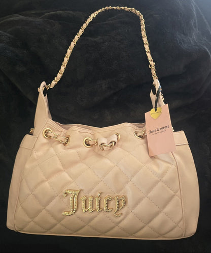 Juicy Couture Fashion Icon Bucket Bag In Powder Blush Pink NWT Viral Limited