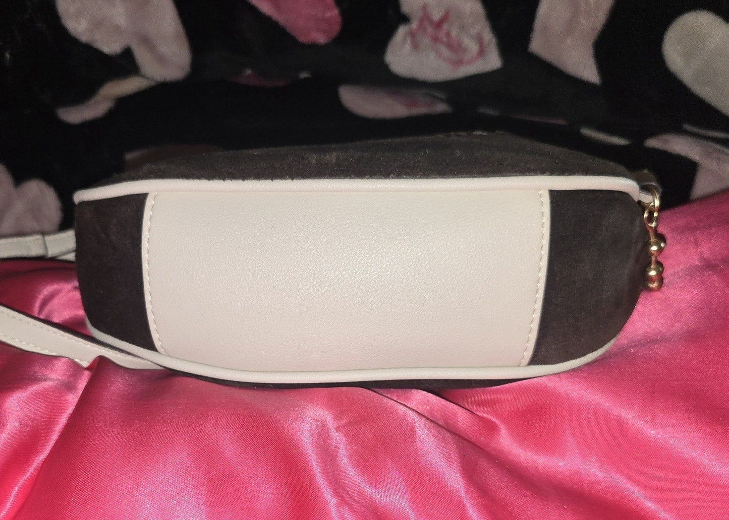 Juicy Couture Key to Juicy Shoulder Bag – Chocolate (Removable Crossbody Strap) 🍫