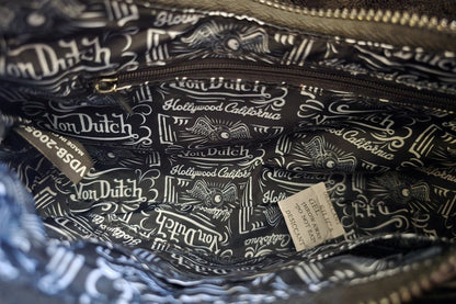 Von Dutch Grey Cheetah Shoulder Bag NWT Limited Edition Rare