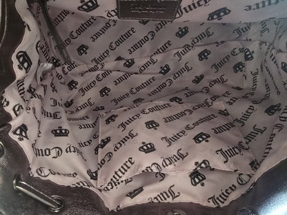 Juicy Couture Lover's Club Daydreamer Tote –  Black Liquorice & Gunmetal - Rare🖤
