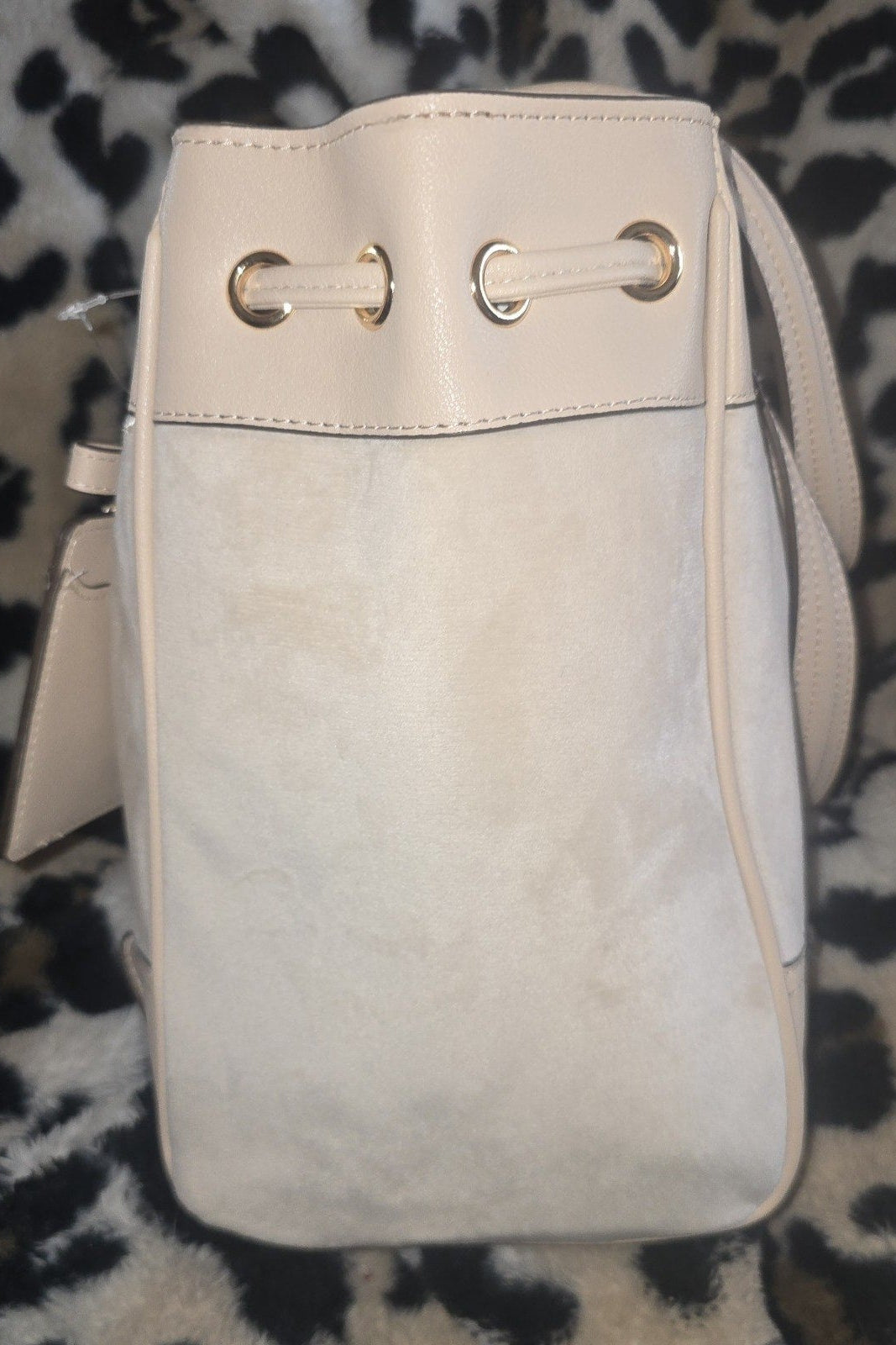 Juicy Couture Classic Scottie Dogs Daydreamer Tote Sandstone Chocolate Large Velour Y2K Shoulder Bag NWT
