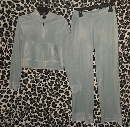 Juicy Couture OG Bling Tracksuit Set – Pastel Turquoise, Size Large (Rare NWT) 💎