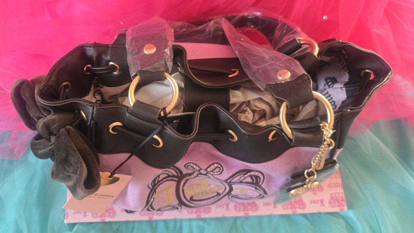 Juicy Couture Lover's Club Daydreamer Tote – Violet Tulle & Chocolate 💜