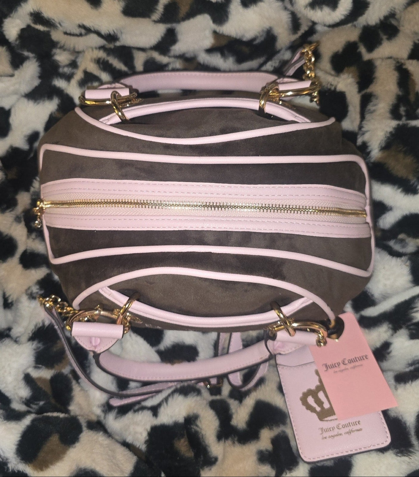 Juicy Couture Classic Scottie Dogs Satchel & Wallet Set Crossbody NWT Viral Rare