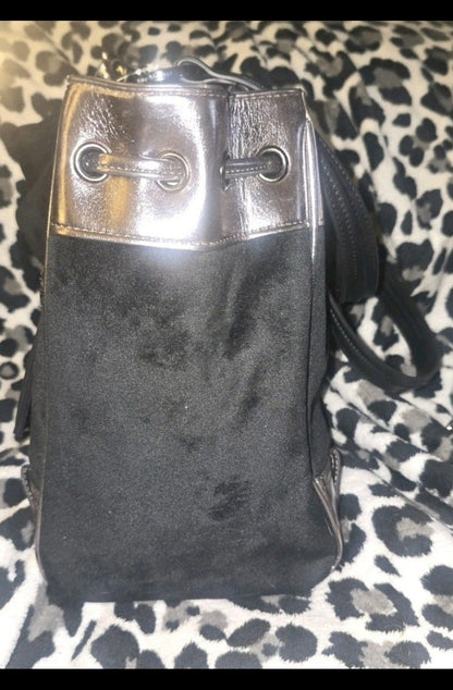 Juicy Couture Classic Scottie Dog Daydreamer Tote Black Silver NWT VIRAL HTF