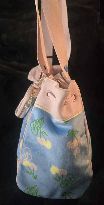 Juicy Couture Retro Cherry Daydreamer Tote Blue Gleam Multi Ultimate Set