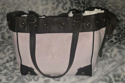 Juicy Couture Classic Scottie Dogs Daydreamer Tote & Wallet Set Pink Chiffon Large Velour Y2K Shoulder Bag NWT