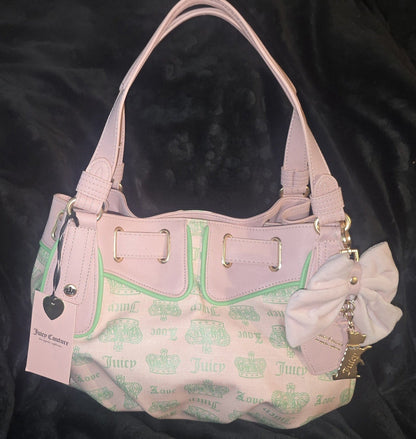 Juicy Couture Fan Club Satchel In Pink Diamond NWT Viral Limited Edition