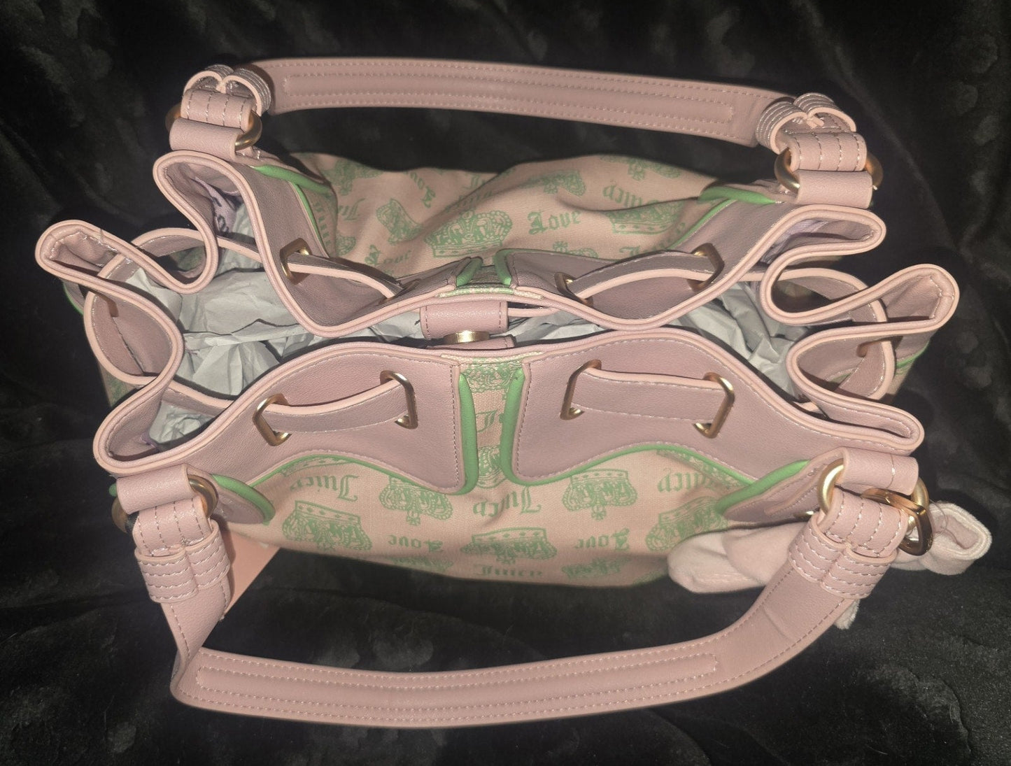 Juicy Couture Fan Club Satchel In Pink Diamond NWT Viral Limited Edition