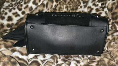 Juicy Couture Classic Juicy Lover Daydreamer Tote in Liquorice Black Large Velour Y2K Shoulder Bag NWT