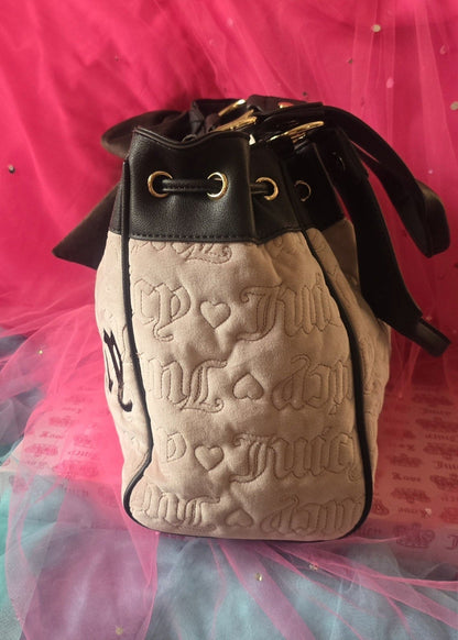 Juicy Couture Vintage Dreams Daydreamer Tote – Dusty Blush & Chocolate 🌸