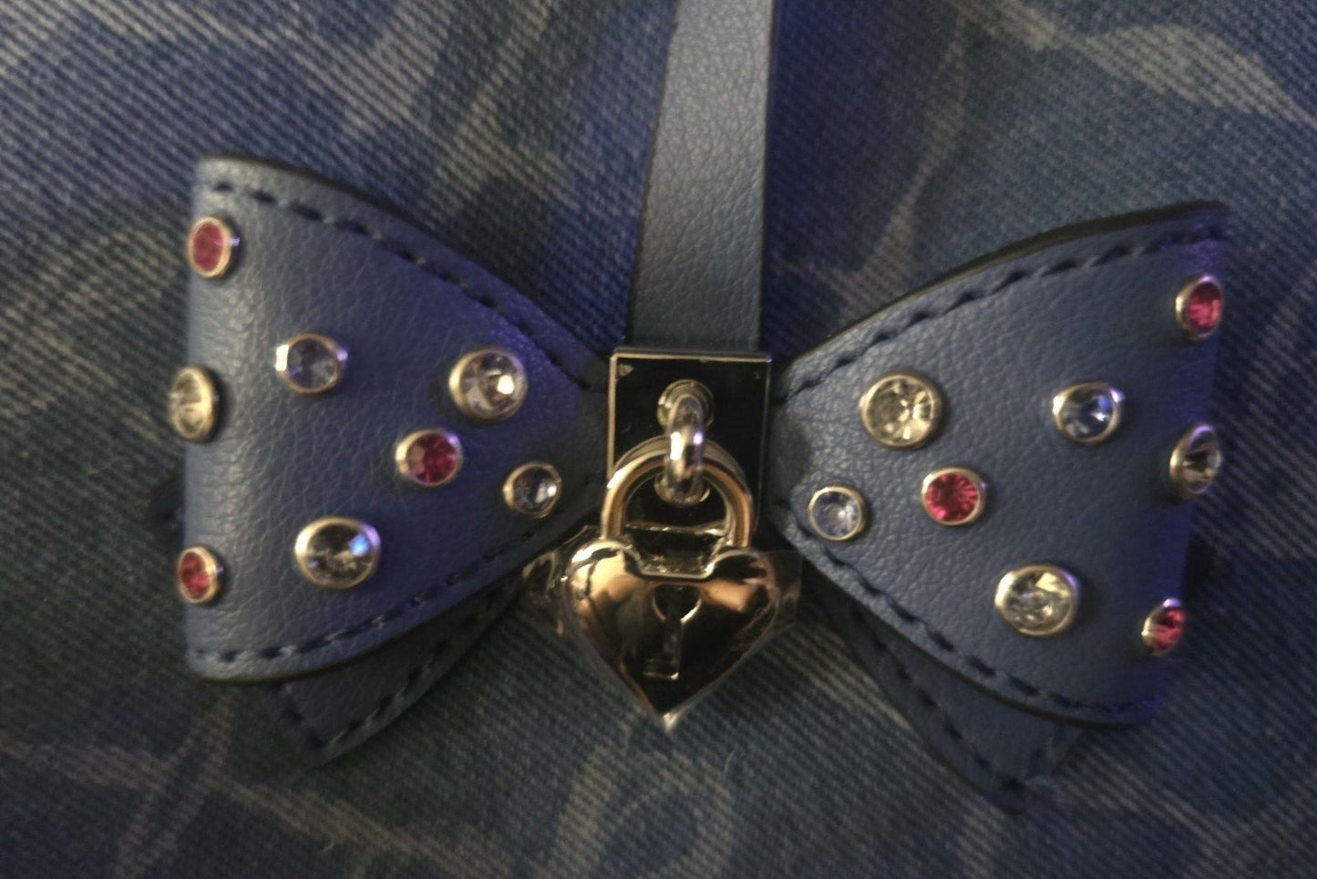 Juicy Couture Lovely Bow Satchel Crossbody – Denim Blue