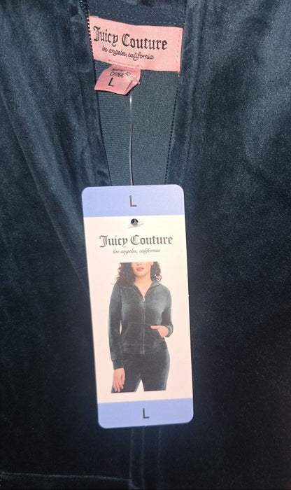 Juicy Couture OG Bling Velour Tracksuit Set – Turquoise, Size Large (Rare NWT) 💎