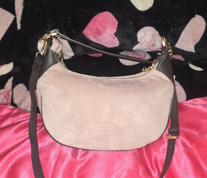 Juicy Couture Key To Juicy Shoulder Bag – Dusty Blush (Removable Crossbody Strap) 🌸