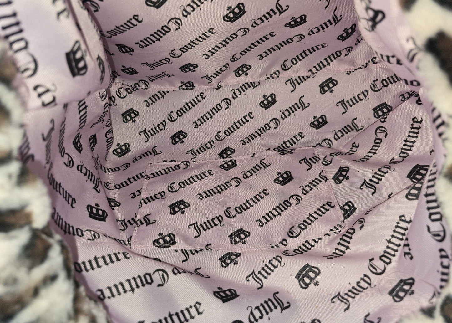 Juicy Couture Snow Leopard Tote With Charm Large Viral Cheetah NWT