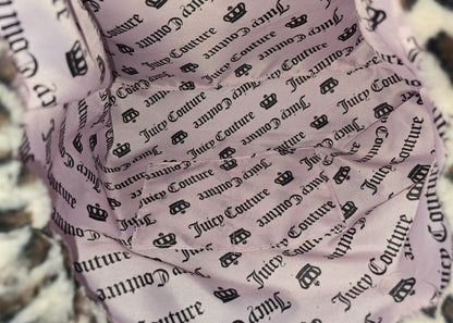 Juicy Couture Snow Leopard Tote With Charm Large Viral Cheetah NWT