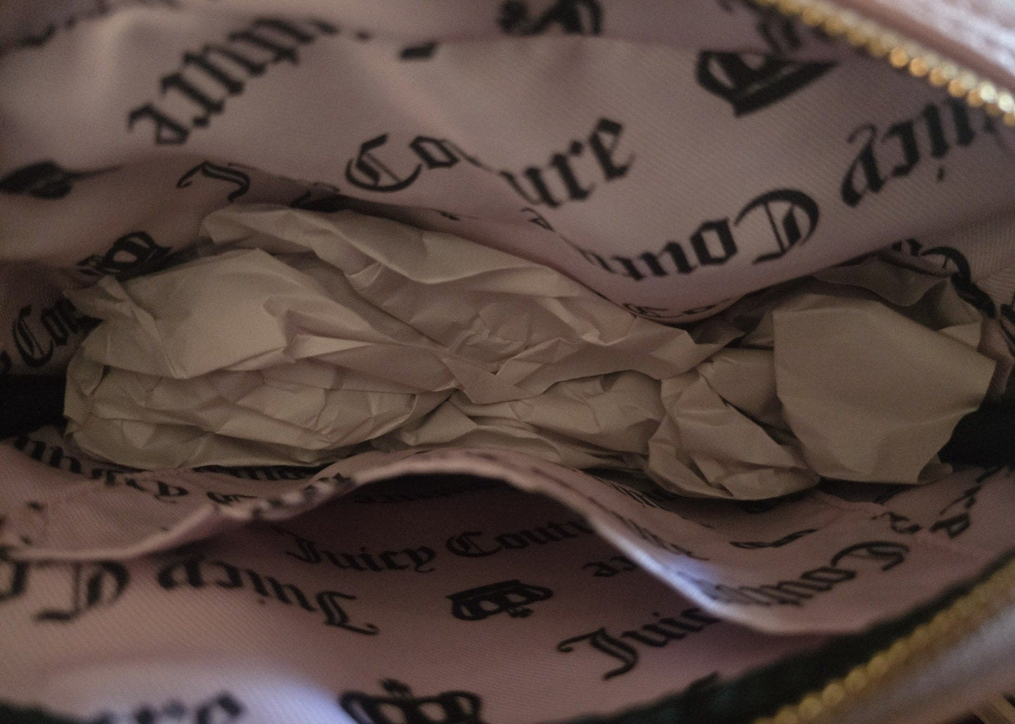 Juicy Couture Haunted Couture Pink Skull Double Zip Crossbody with Skull Pouch 💀