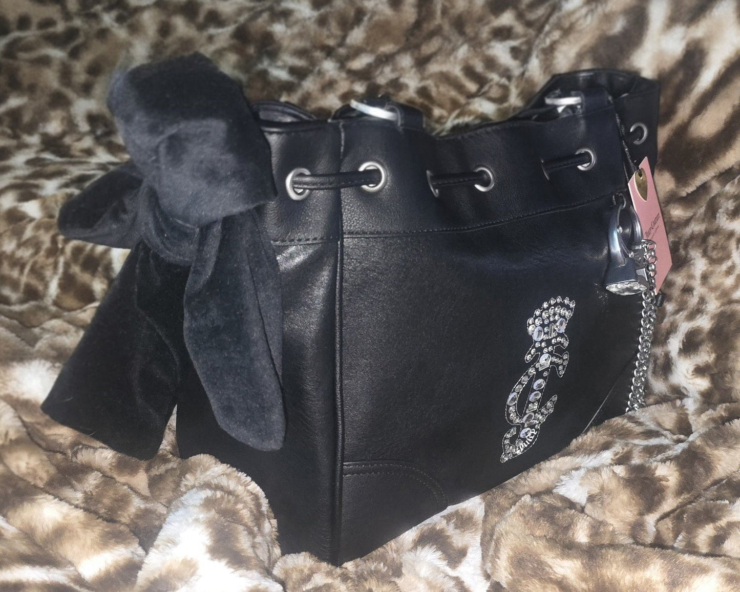 Juicy Couture Crown Daydreamer Tote – Black Liquorice