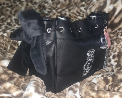 Juicy Couture Crown Daydreamer Tote – Black Liquorice